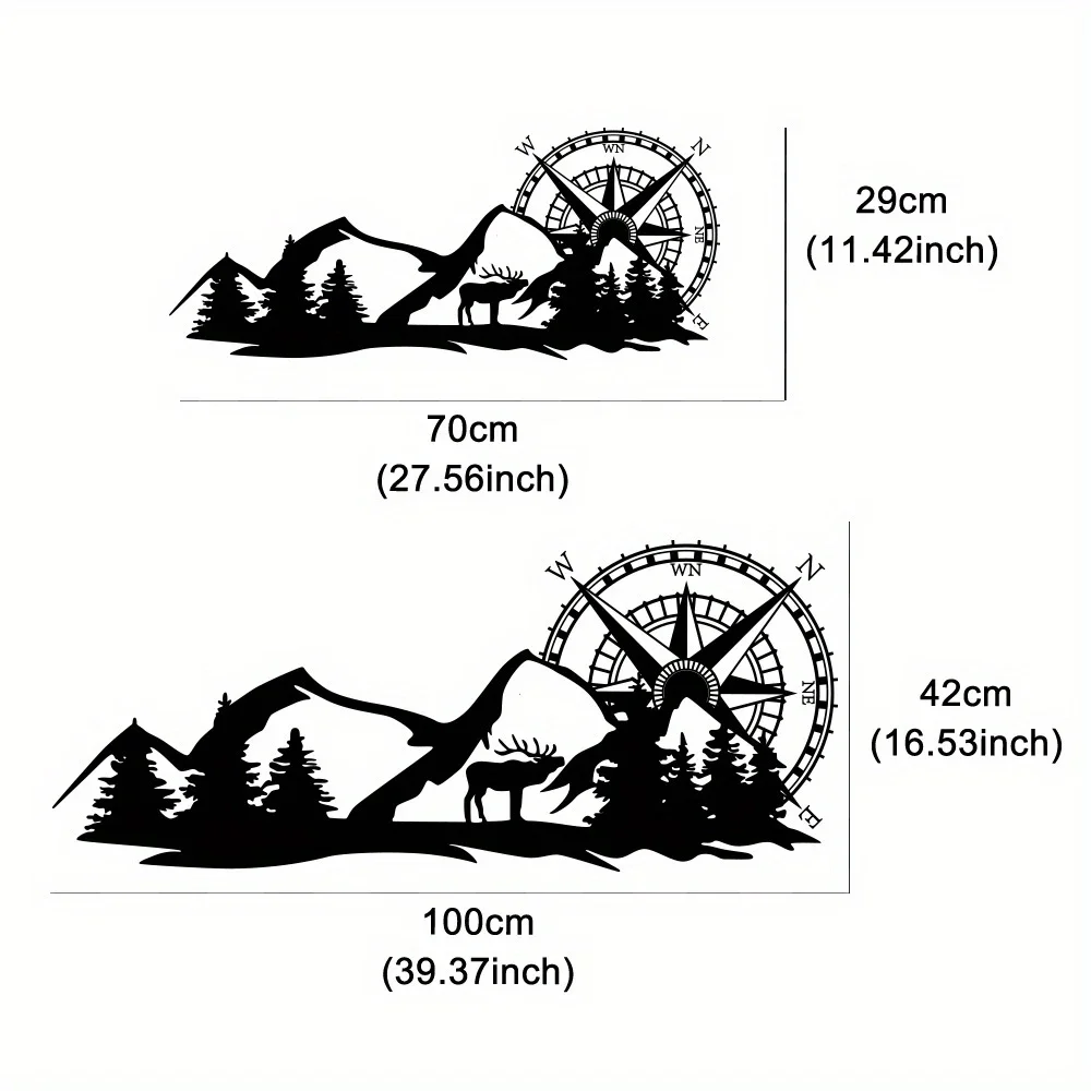 ملصقات رسومات بوصلة جبلية عالمية ، سيارة ، منزل متنقل ، صندوق حصان ، قافلة ، RV ، العربة ، الشاحنة ، ديكور الجسم ، السيارات ، شارات الفينيل
