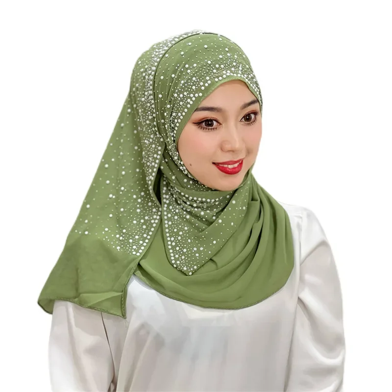 

110*110cm Square Scarf Solid Color Turban Diamonds Hijabs for Woman Jersey Scarf Muslim Shawl Ramadan Head Wrap Bandanas Foulard