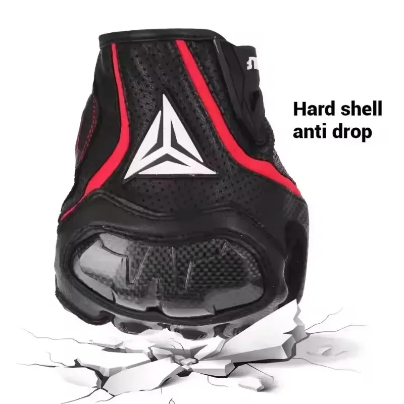 

Мотоциклетные перчатки Guantes, мужские перчатки для гонок на мотоциклах, кожаные защитные летние дышащие перчатки для мотокросса и велоспорта