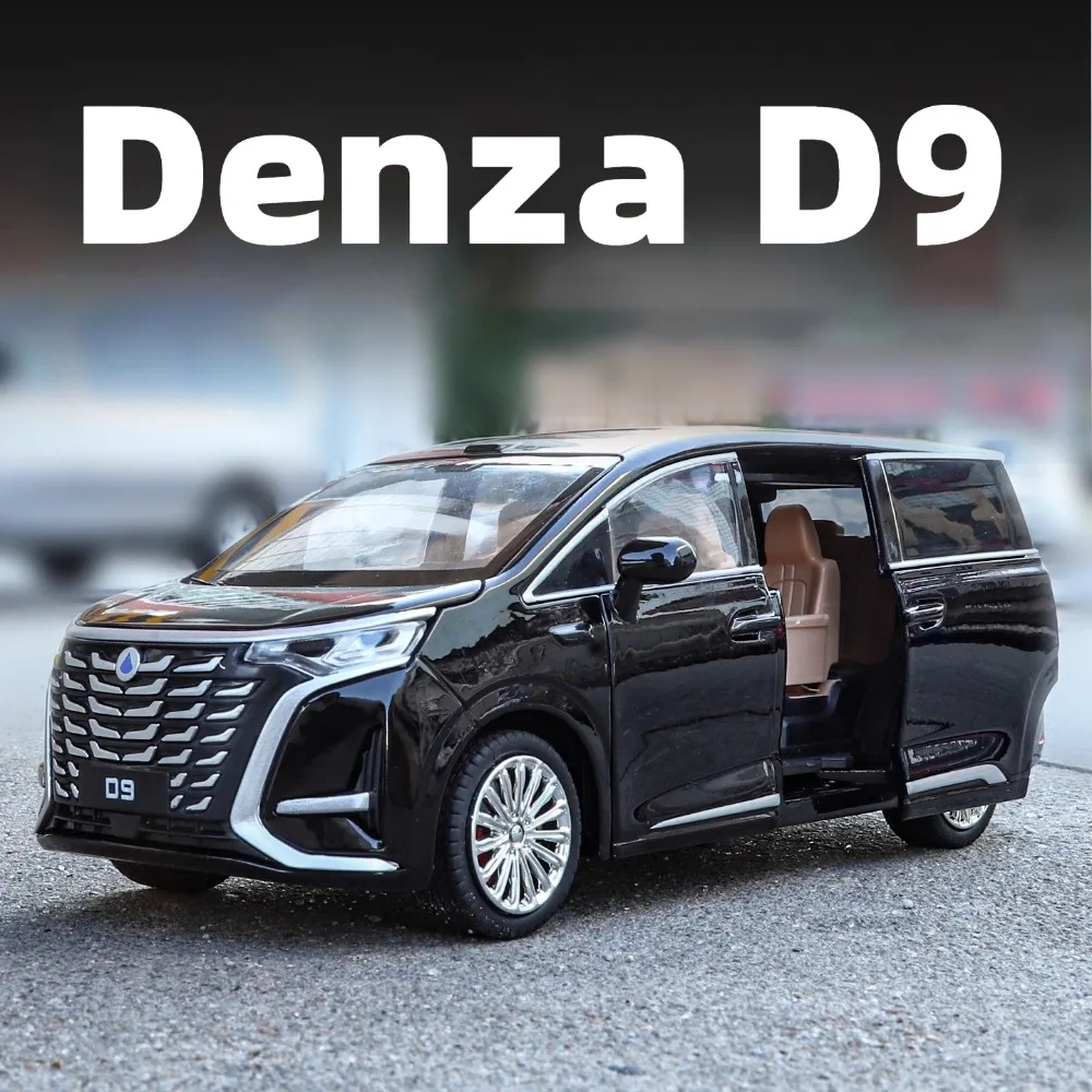 

1:24 Denza D9 LM300 Модель автомобиля Игрушечный сплав Литой под давлением Звук Свет Открытые двери Модели внедорожника Коллекция Подарок для детей