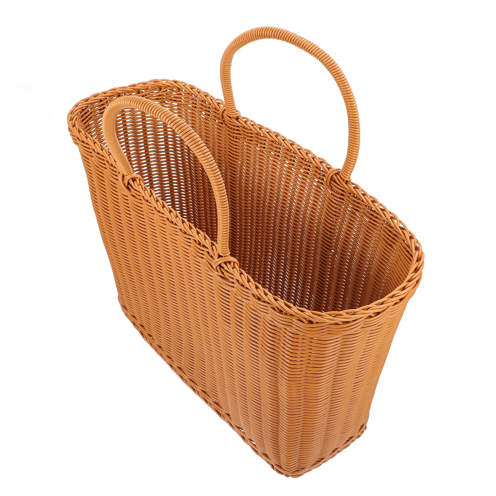 

1Pcs Japanese Style Plastic Storage Basket Lightweight Outdoor Vegetable Picking Basket Rustic Natural Decorative Egg Holder