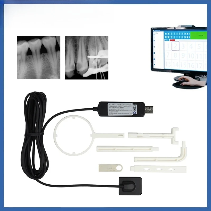 VV      Digital X-ray Sensor RVG Intraoral Imaging System with Software Driver USB Cable Radiovisografo       Image Equipment