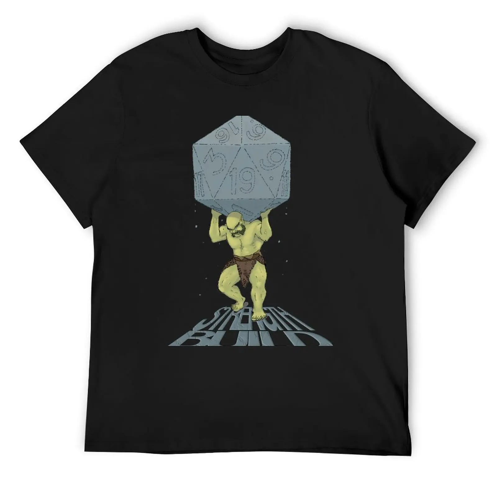 

Strength Build (Text Version) T-Shirt blue archive korean fashion gifts for boyfriend shirts men graphic