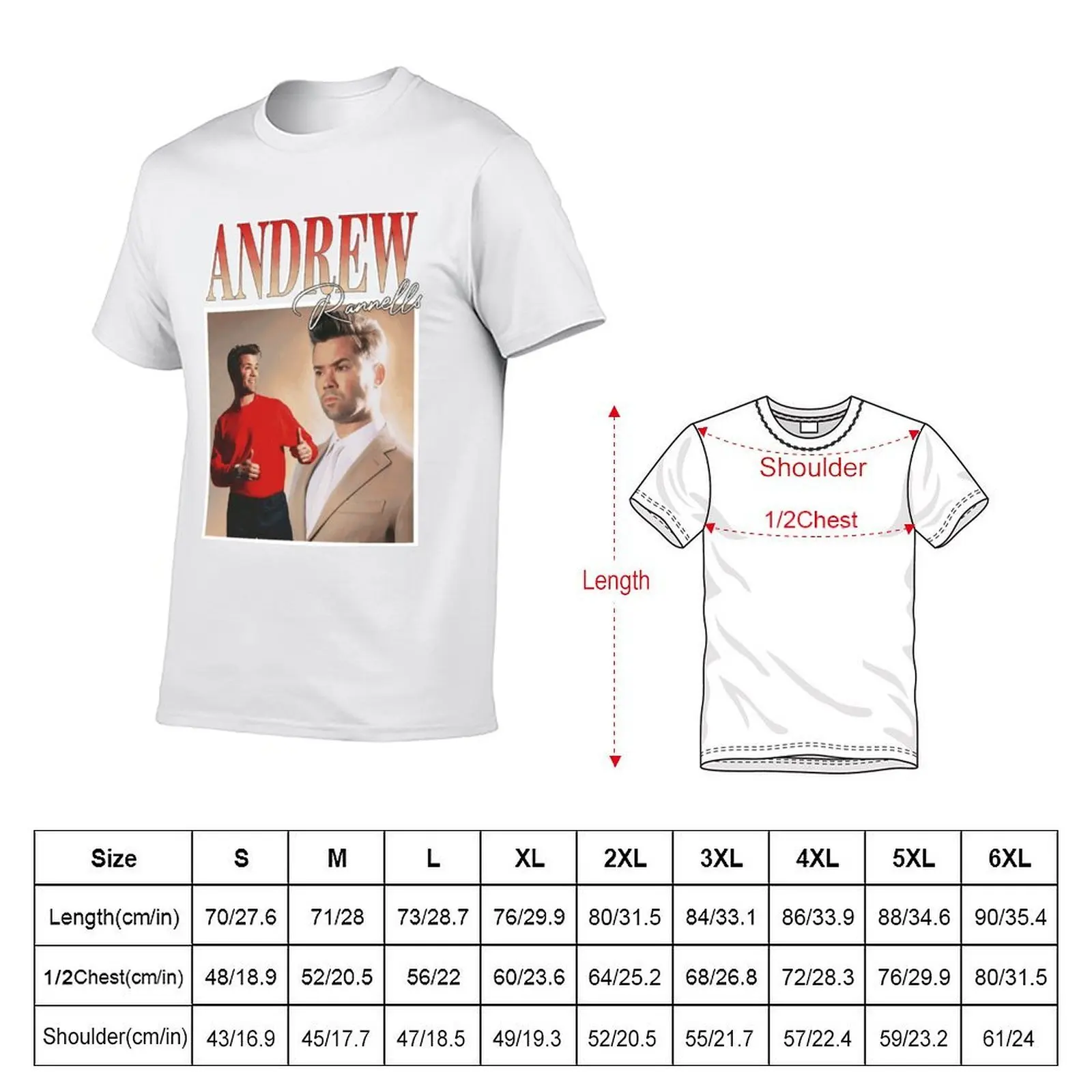 أندرو بانيلس تي شيرت تي شيرت للرجال تي شيرت للرجال حزمة تي شيرت أبيض