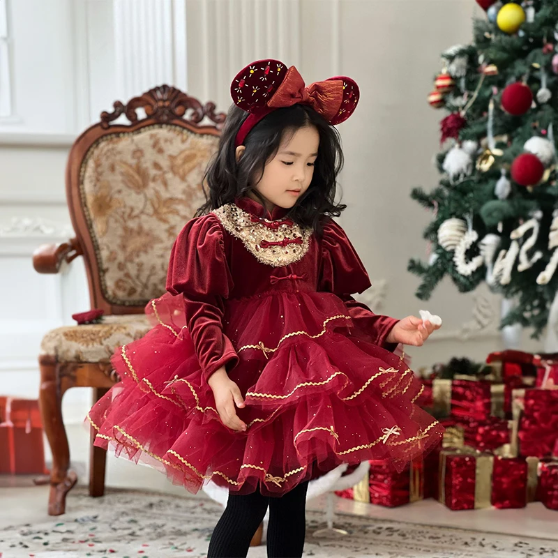 robes-de-reconstitution-historique-de-princesse-rouge-de-noel-pour-petite-fille-robe-courte-pour-enfant-mignon-luxe-soiree-tout-ce-que-les-enfants-vacances-fete-d'anniversaire