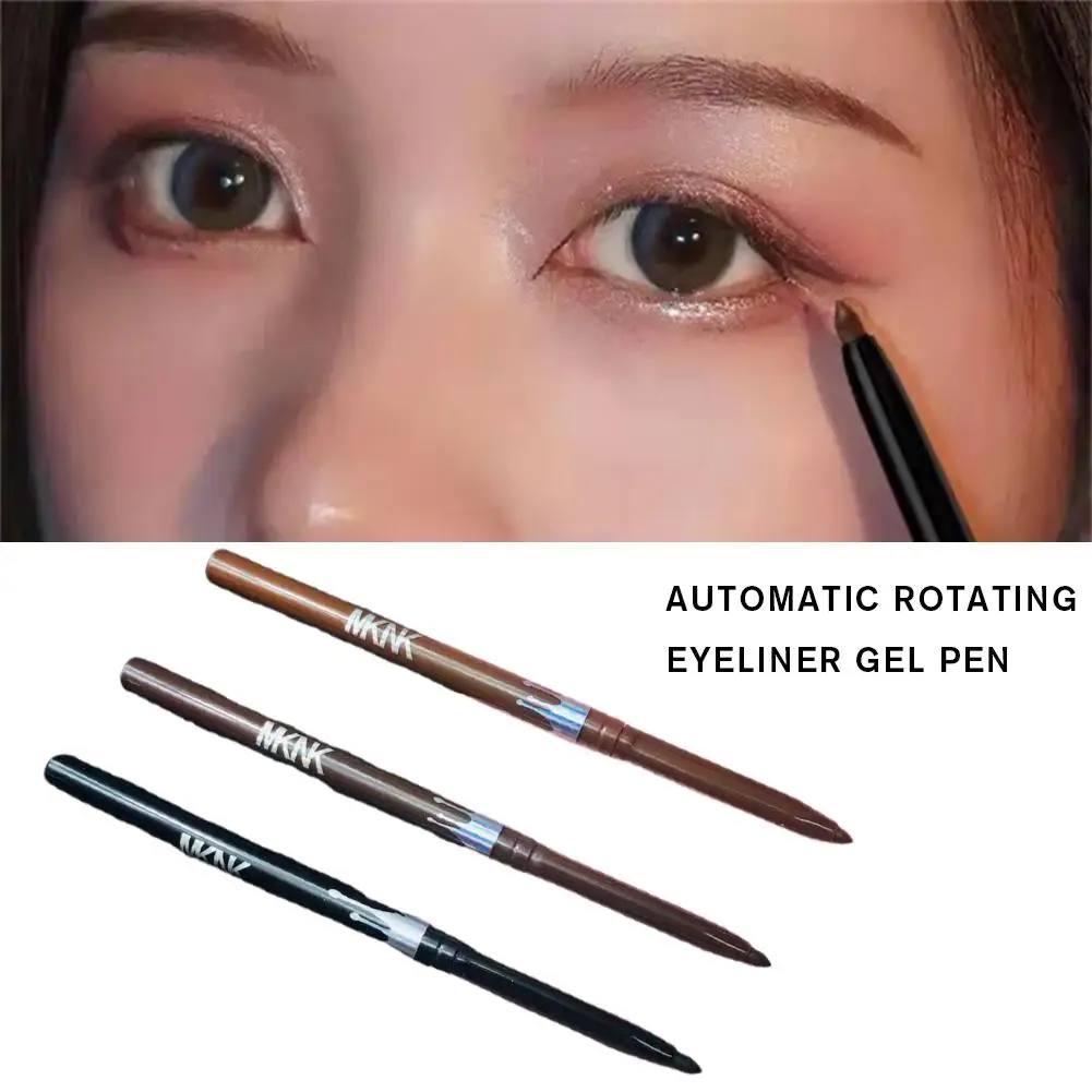 Waterdicht Zwart Bruin Eyeliner Gelpotlood Ultrafijn Natuurlijk Zacht Vlekvrij Zwart Bruin Eyeliner Pen Make-up Voor Ogen