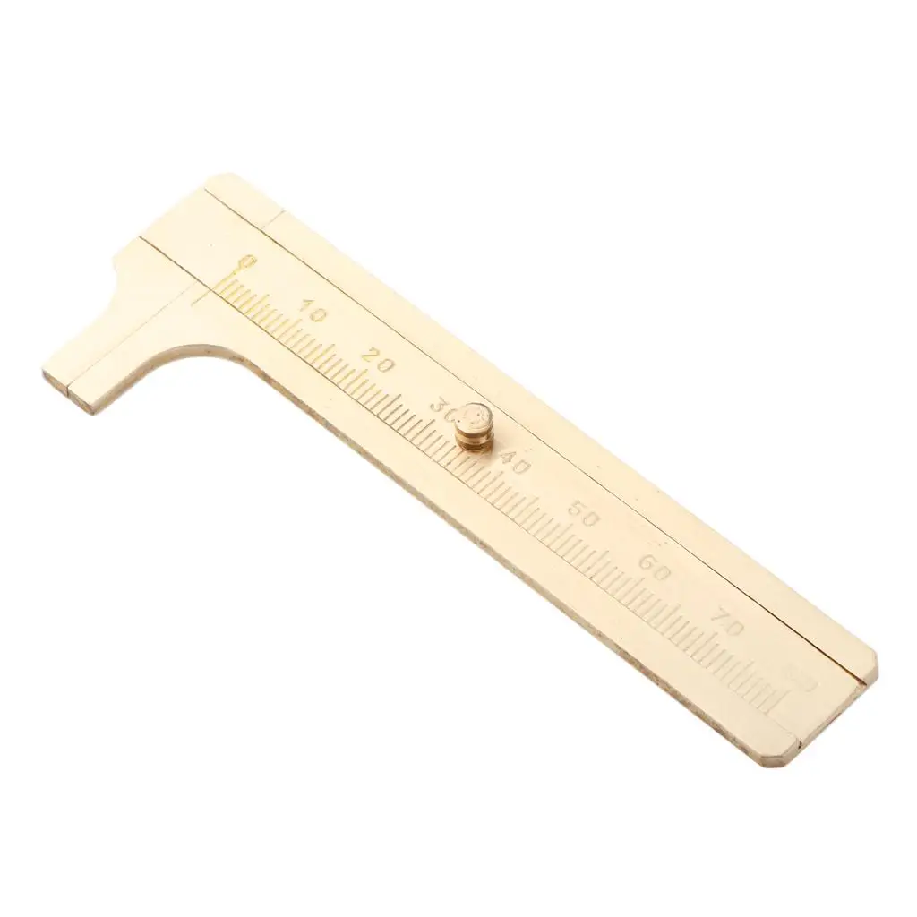 

Желтый Твердый латунный штатив с нониусом, портативный инструмент для ювелирных изделий, часов, бусин с драгоценными камнями, измерительный инструмент 80/100 мм