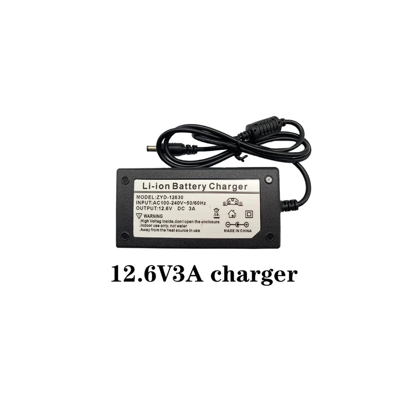 12.6V 1A 2A 3A 18650 Lithium Battery Charger For 12V 3Series Li-ion Battery Polymer rechargeable Battery Pack Smart Charger