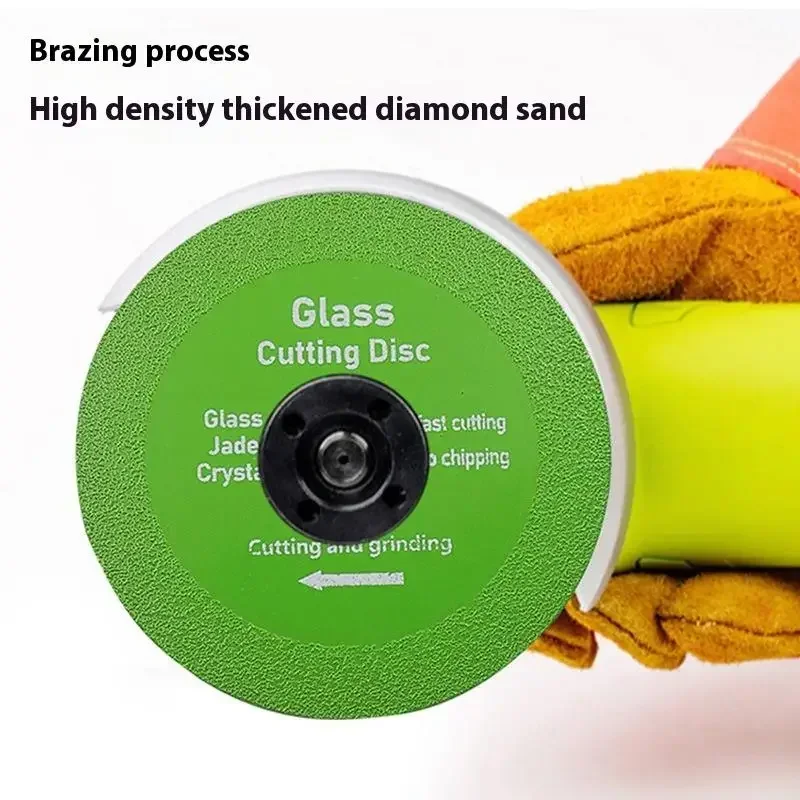 Glass Cutting Disc 100mm Ultra-thin Saw Blade Diamond Jade Wine Bottle Ceramic Polish Angle Grinder Machine