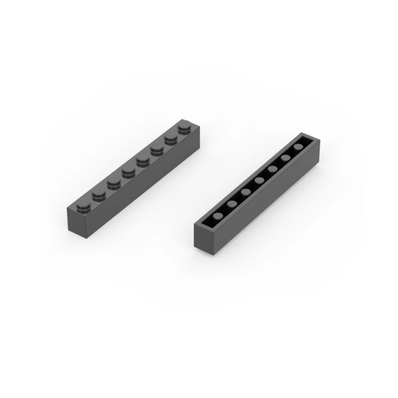 105pcs MOC compatible with 3008 building block parts, 1X8 basic bricks, creative DIY technology components