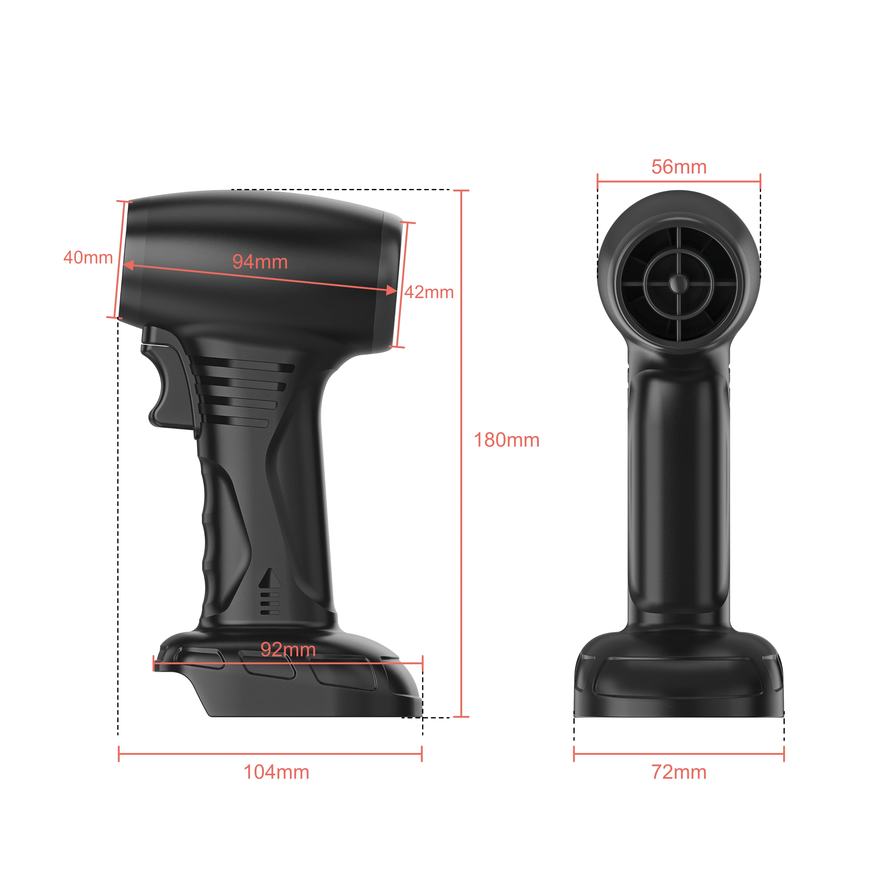 Nuevo ventilador violento Turbo Jet de alta velocidad, soplador auster de aire fuerte extraíble, presión, soplador portátil, elimina el soplador de hojas de agua y nieve