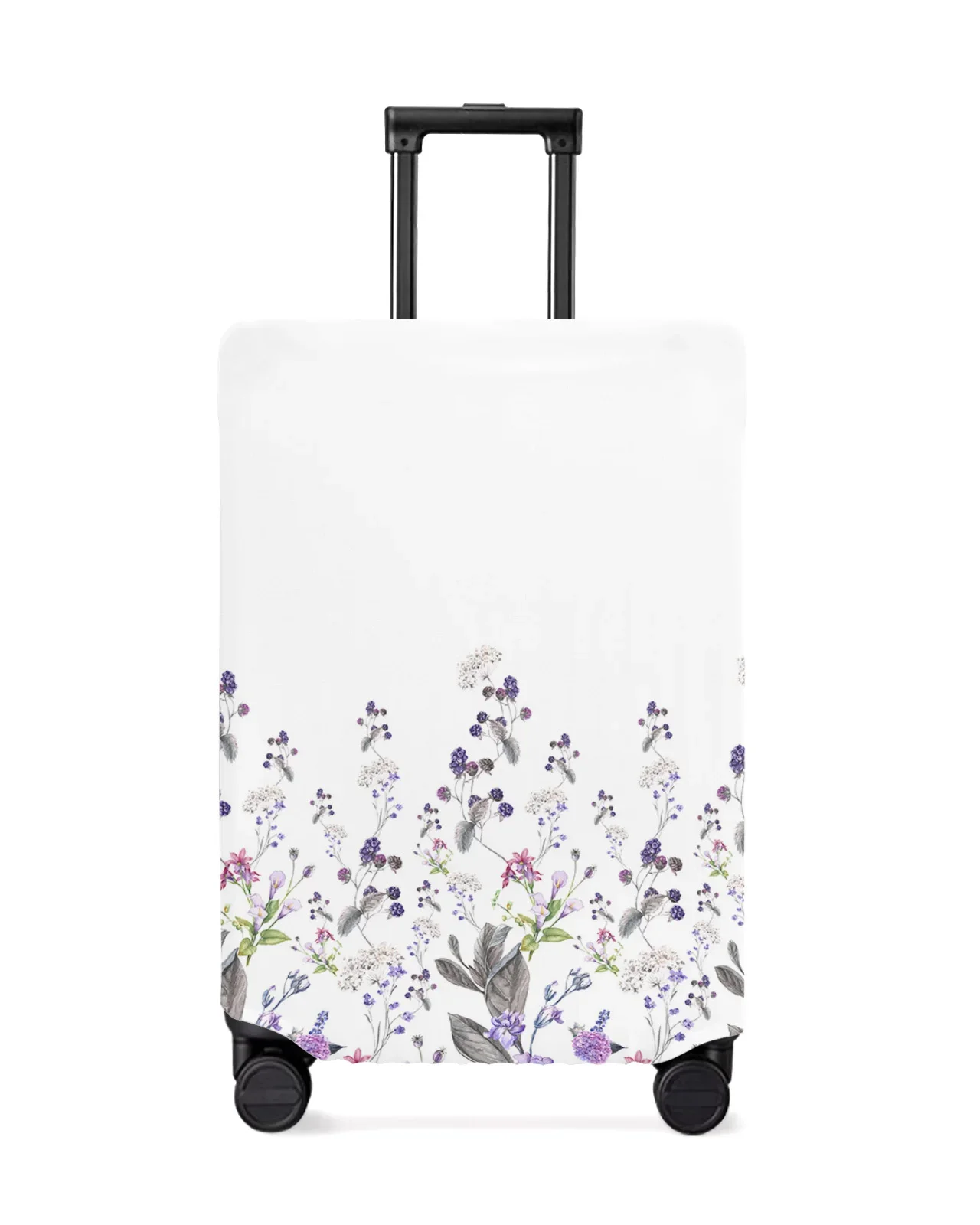 Plants Flowers Luggage Cover Stretch Suitcase Protector Baggage Dust Case Cover for 18-32 Inch Travel Suitcase Case