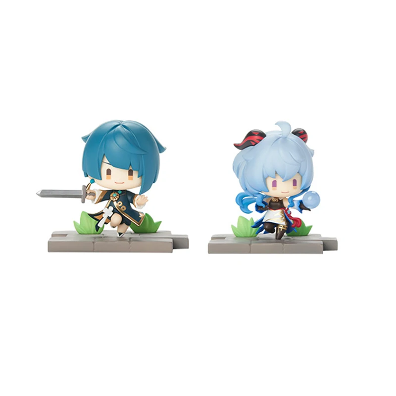 الجنرال تأثير أنيمي الشكل للأطفال ، أبطال ساحة المعركة ، Liyue ، Zhongli ، Keqing ، Qiqi ، Chongyun ، نموذج قابل للجمع ، دمية Kawaii ، اللعب ، الهدايا