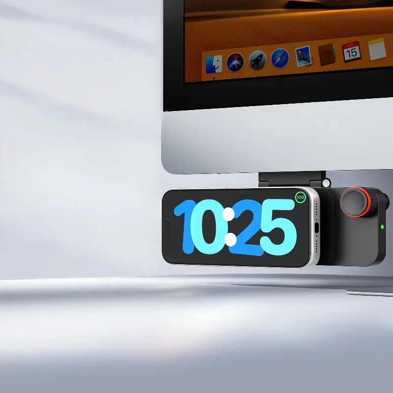 Dynamic Wireless Charging Magnetic Desktop Computer Office Screen-Bottom Wireless Charger Base