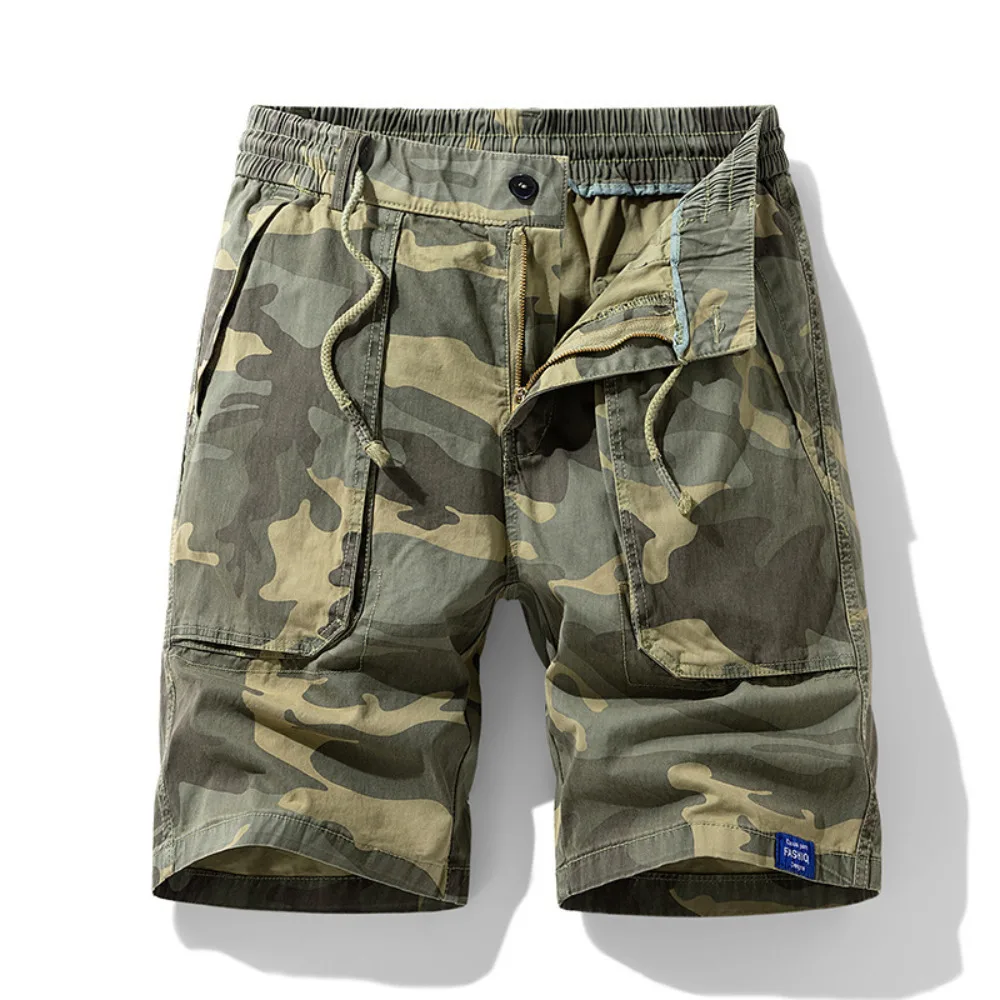 

Men Cargo Camouflage Shorts Men Clothing Casual Breeche Bermuda Beach Jogger Shorts Male Hot Dropshipping