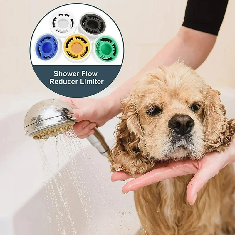 Shower Flow Reducer Limiter Set Water Saving 4/5/6/7/8/9/10/12L/Min Hose Restrictor HA Series Top Spray Shower Accessories