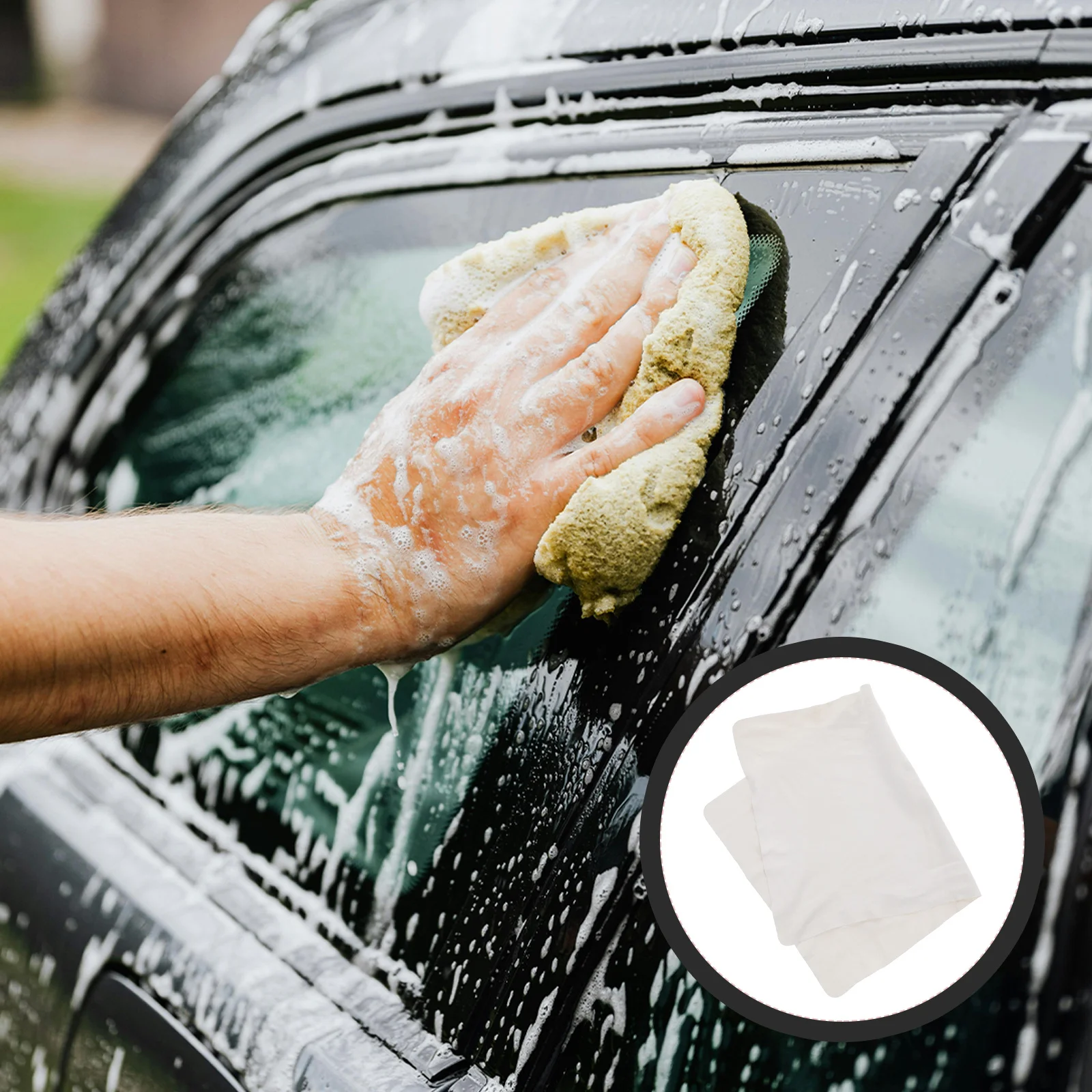 

Super Absorbent Chamois Drying Towel Thickened Car Wash Cloth Scratch-Free Exterior Auto Detailing Tool Waterless Wash