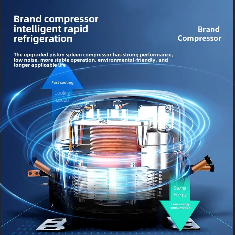 Portable Mobile Refrigeration Air Conditioner Compact All-in-1for CampingRVsOutdoor Use No Drainage Design rechargeable fanwind