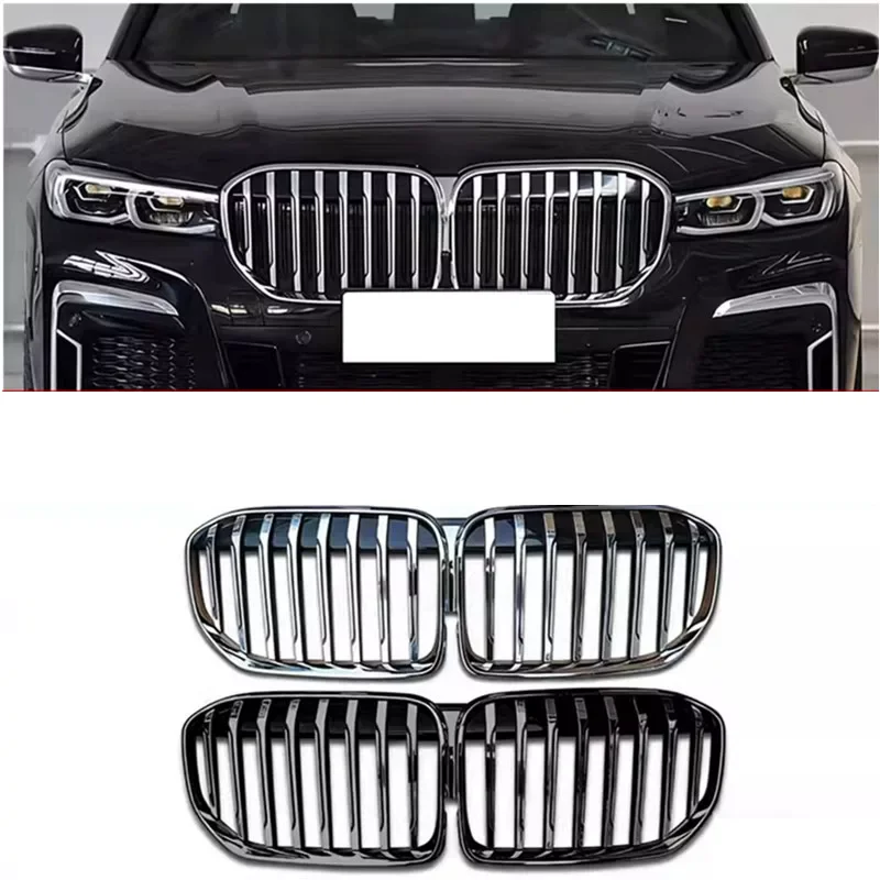 Front Bumper Grille for BMW 7 Series G11 G12 2019-2023 Net Mask Radiator Grill Car Accessories
