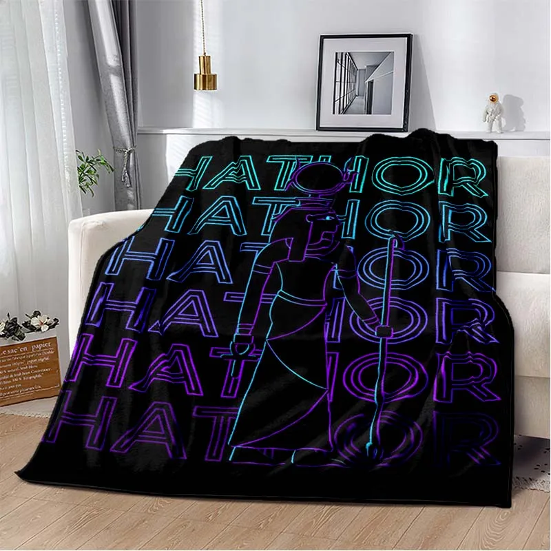 Ancient Egypt Egyptian God Throws Blanket Sofa Blanket  Bedroom Living Room Decoration Blanket for Bed Picnic Blanket