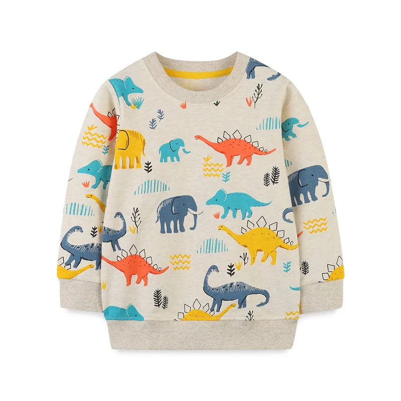 

Jumping Meters Animals Print Boys Girls Sweatshirts For Autumn Winter Toddler Kids Clothes Hot Selling Cartoon Children's Tops