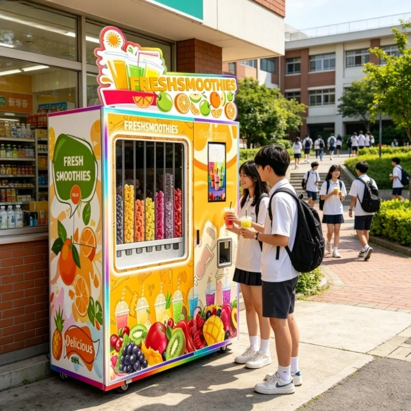 Customized 220V/110V Custom Voltage Automatic Smoothie Maker for Export Durable Design for Shopping Malls & Leisure Parks
