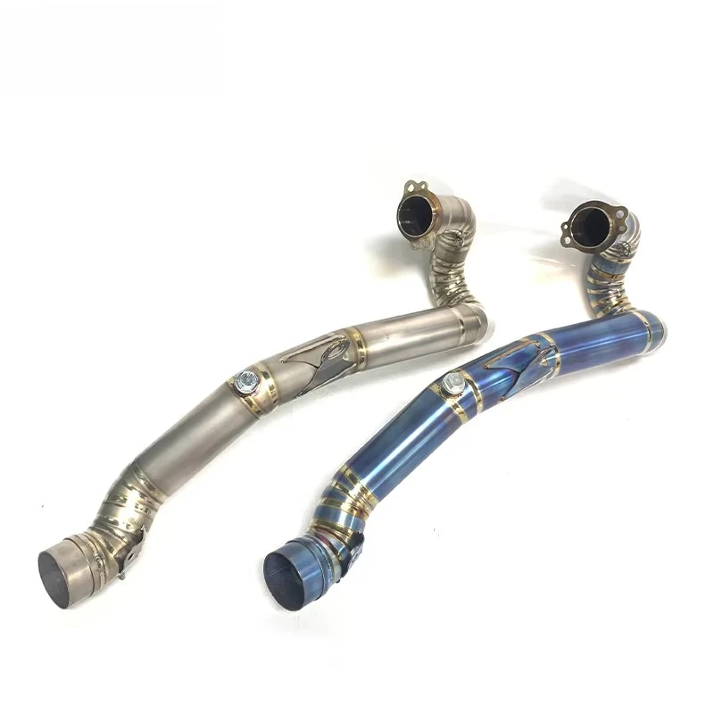 2017-2019 Titanium Exhaust Header for 450 /500 EXC-F/FE501/FE450 Offroad Exhaust System Middle Pipe Fitting Stock Escape 50 mm
