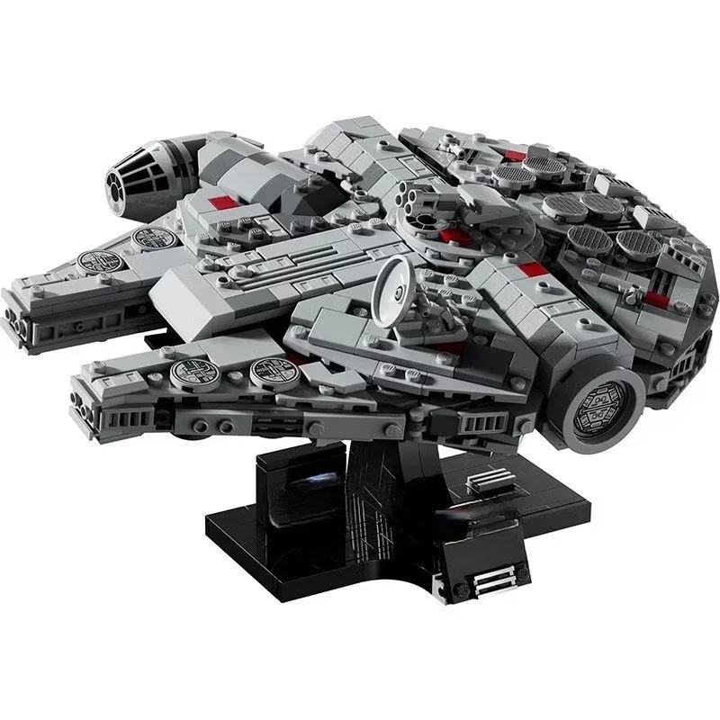 Hot Toys Star Wars 75375 falconSpaceship Bricks Compatible Millennium Building Block Toys for Boys Gift for Kids Model gifts