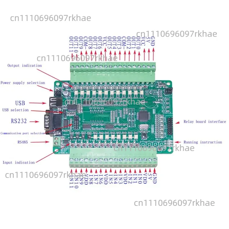 for MACH3 MODBUS input and output IO expansion board for ModBusPlugInSupported engraving machine DIY