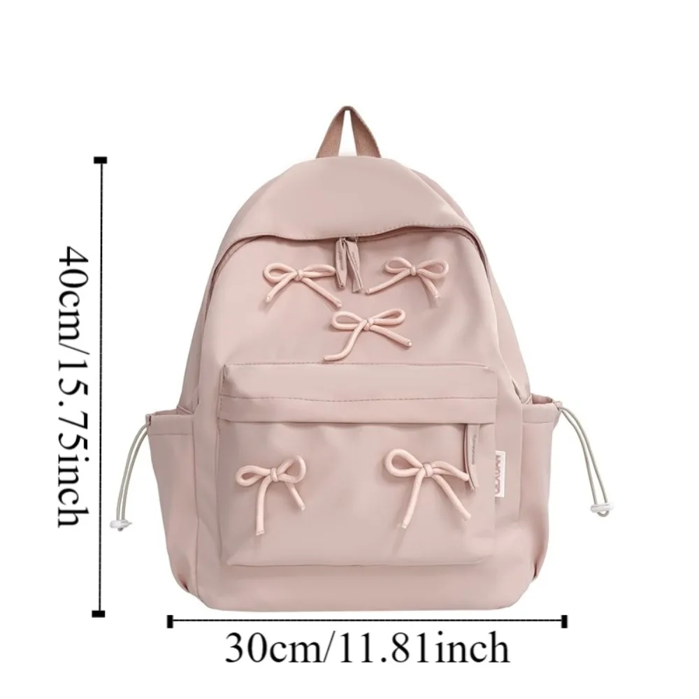 Preppy Werkkleding Stijl Rugzak Nylon Harajuku Stijl Studenten Rugzak Koreaanse Stijl Grote Capaciteit Strik Schooltas Unisex