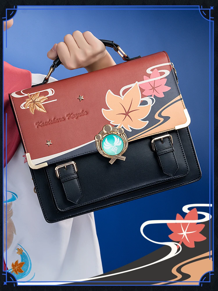 Genshin Impact Kaedehara Kazuha Zhongli itabag bolso de cartero, mochila, regalos para amigos