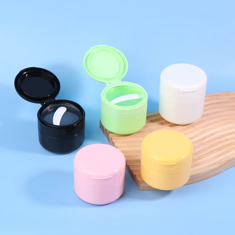 100/150g klapka z łyżeczką butelki wielokrotnego napełniania pusty słoik do makijażu garnek podróżny krem ​​do twarzy balsam kosmetyczny kosmetyczka pojemnik na waciki