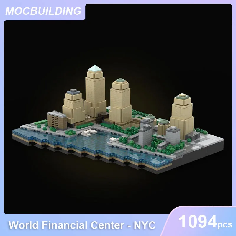 Welt finanz zentrum Nyc Modell Architektur Anzeige Moc Bausteine DIY montieren Ziegel Lernspiel zeug Geschenke 1094pcs