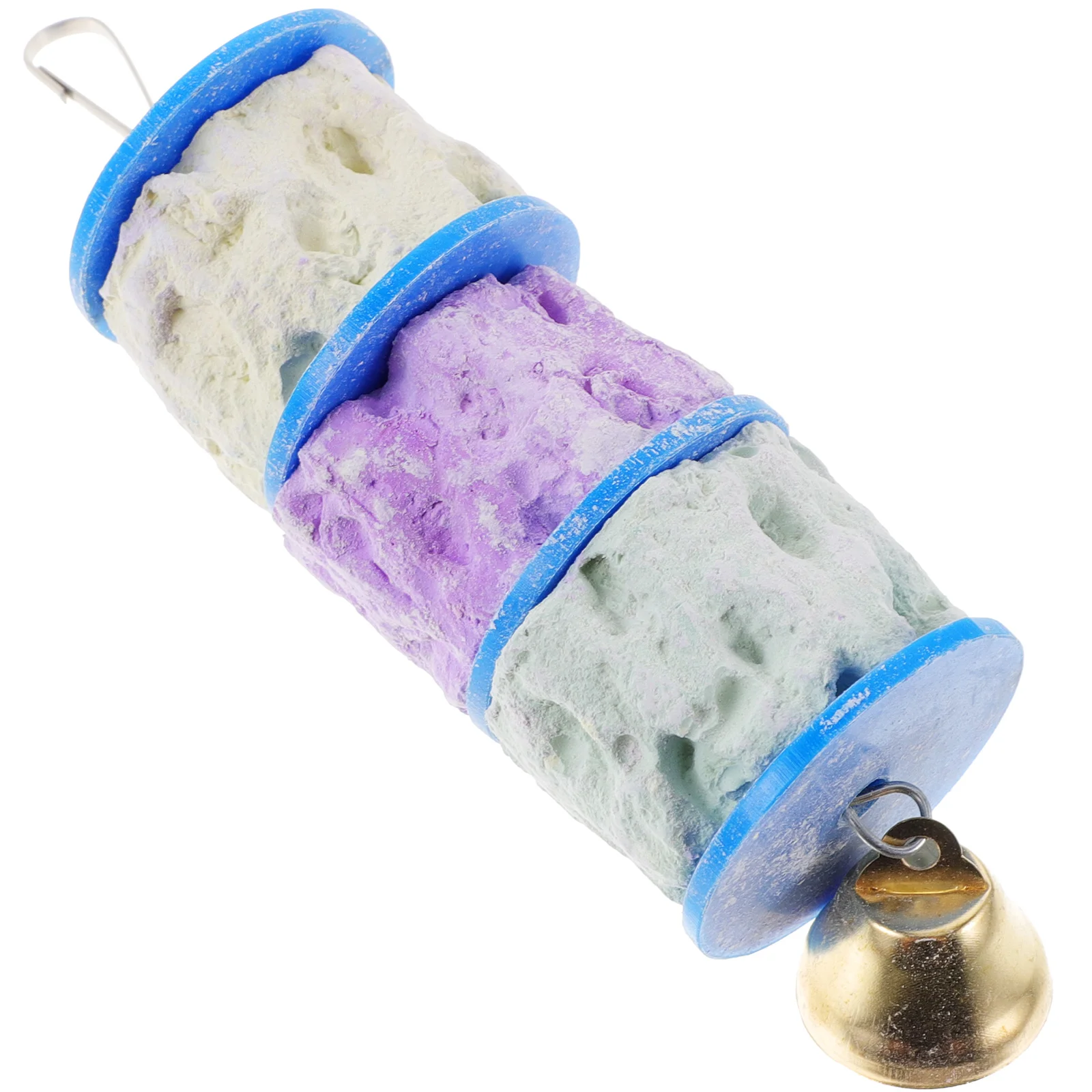 Parrot Chew Toy Cockatiel Inflatable Bird Calcium Stone Cage Hanging Weave Travel