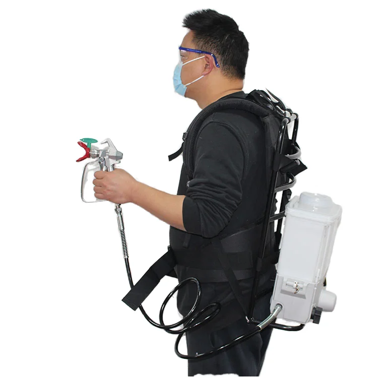 Portable DIY Industrial Brushless Motor Airless Spray Gun Lithium Battery Operated for Putty Paint Application