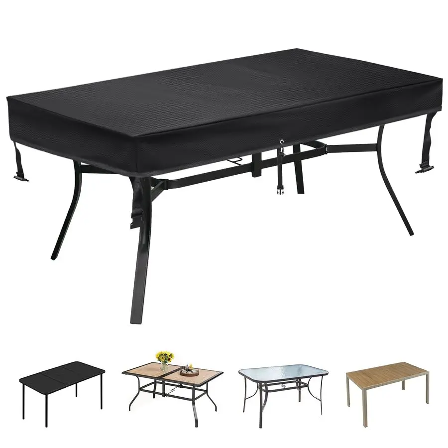 

Outdoor Table Cover rectangular 80 L x 40 W x 6 H, Patio Table Cover rectangle for Patio Table amp Dining Table amp Picnic Table