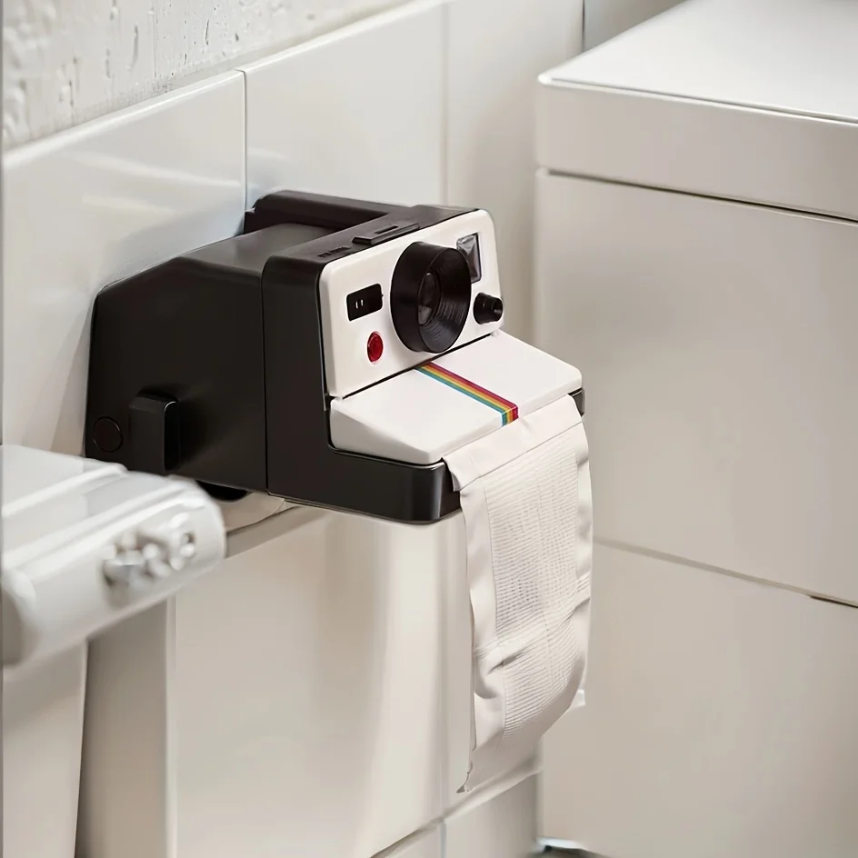1 Camera Designed Toilet Paper Holder- Innovative Tissue Dispenser, Chic Home Decor Accessories