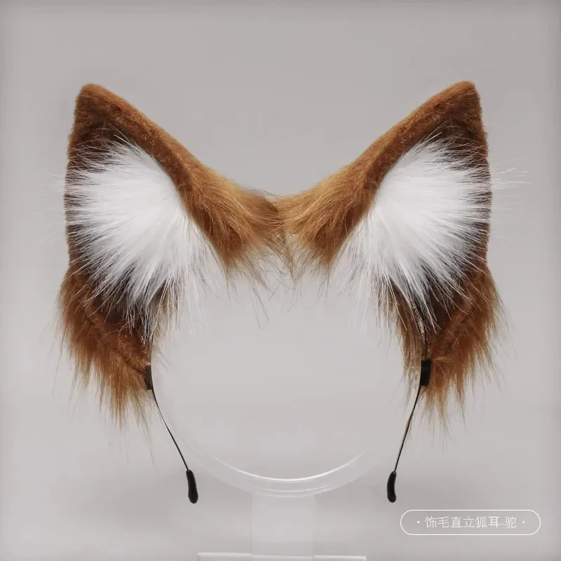 2026 Kawaii Women Girls Halloween Simulation Bunny Ears Headband Cosplay Anime Plush Fox Animal Ear KC Lolita Hair L3FCD - view 6