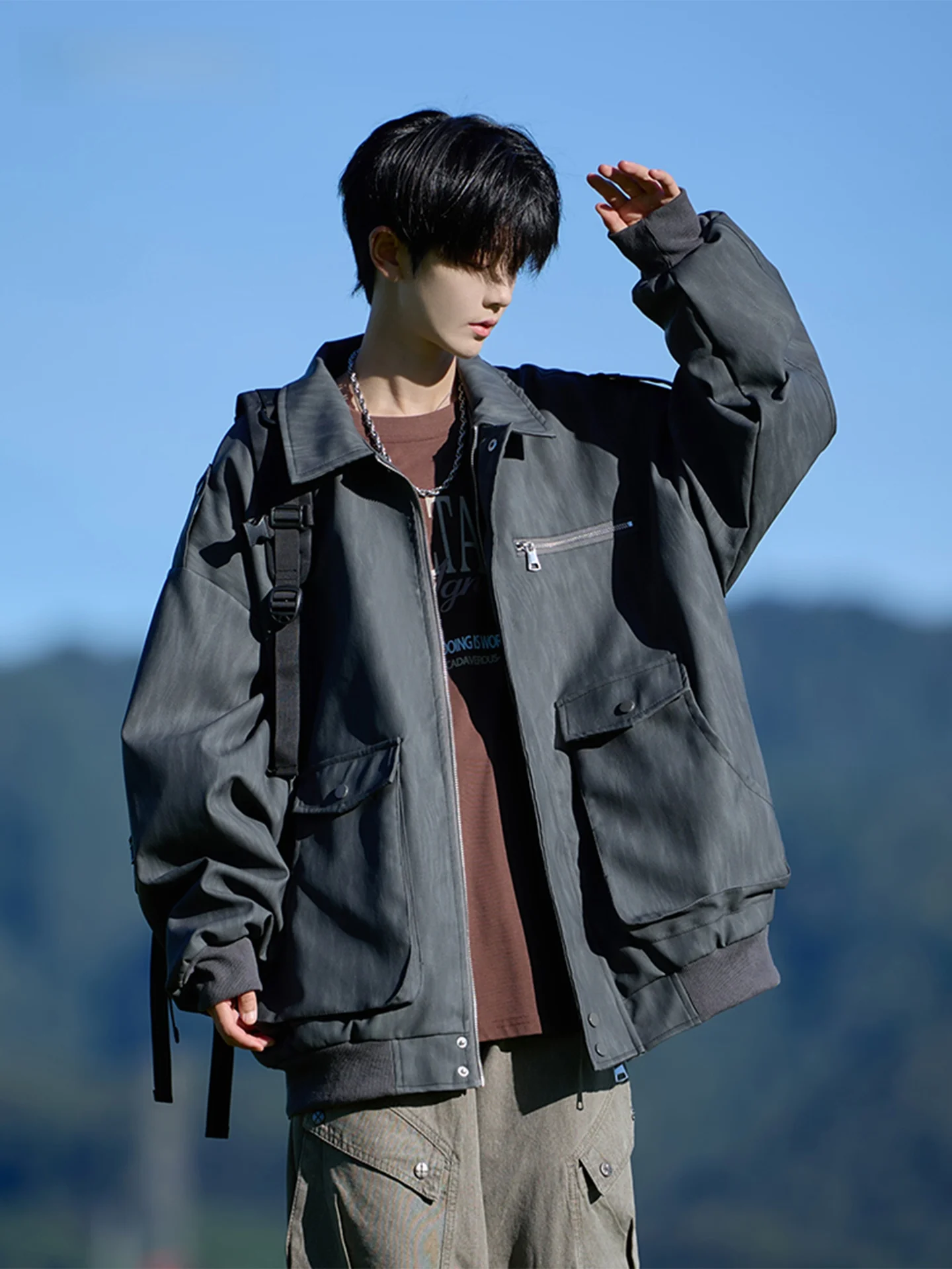 Ey Leather Jaet Men… - image