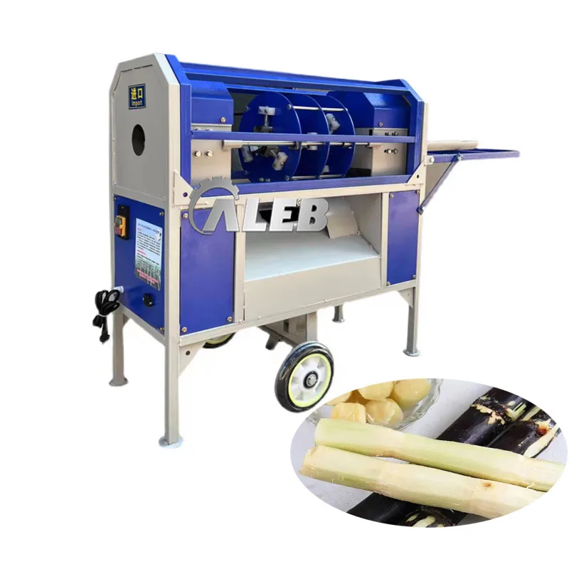 High Efficiency Sugar Cane Peeling Machine Motor Provided 304 Stainless Steel Juice Making Machine Restaurant Ordinary Product