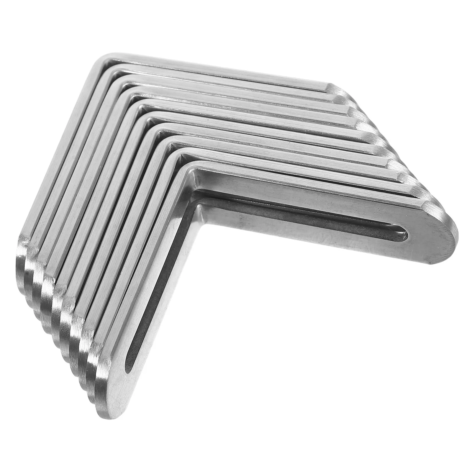 

10 Pcs Corner Connector Cabinet Shelf Holders Heavy Duty Brackets Brace Straight Film Household Hardware