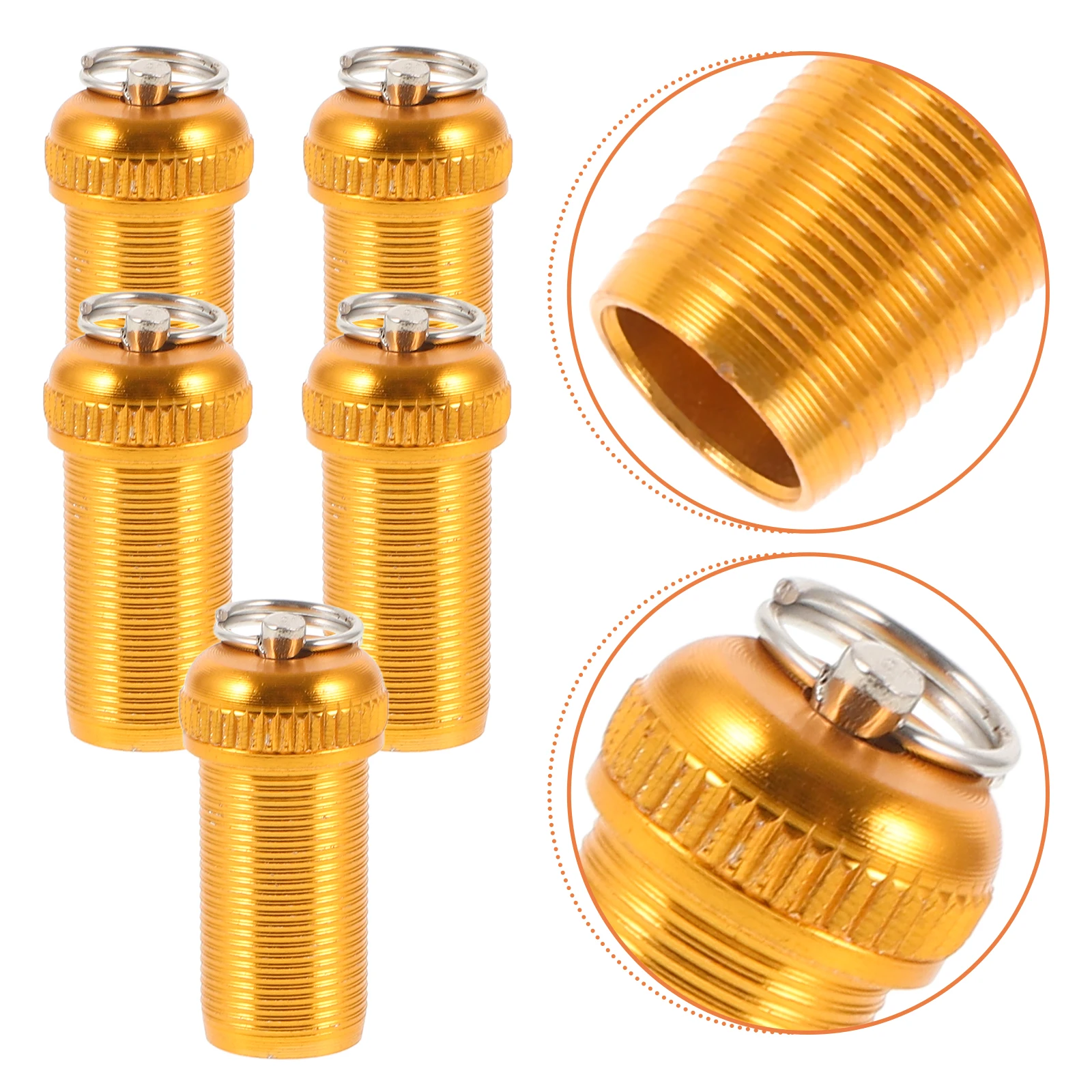 

5pcs Rod End Cap Stainless Steel Protector Stopper Compatible Fishing Poles Easy Replace Long Use Angling Accessories Fishing