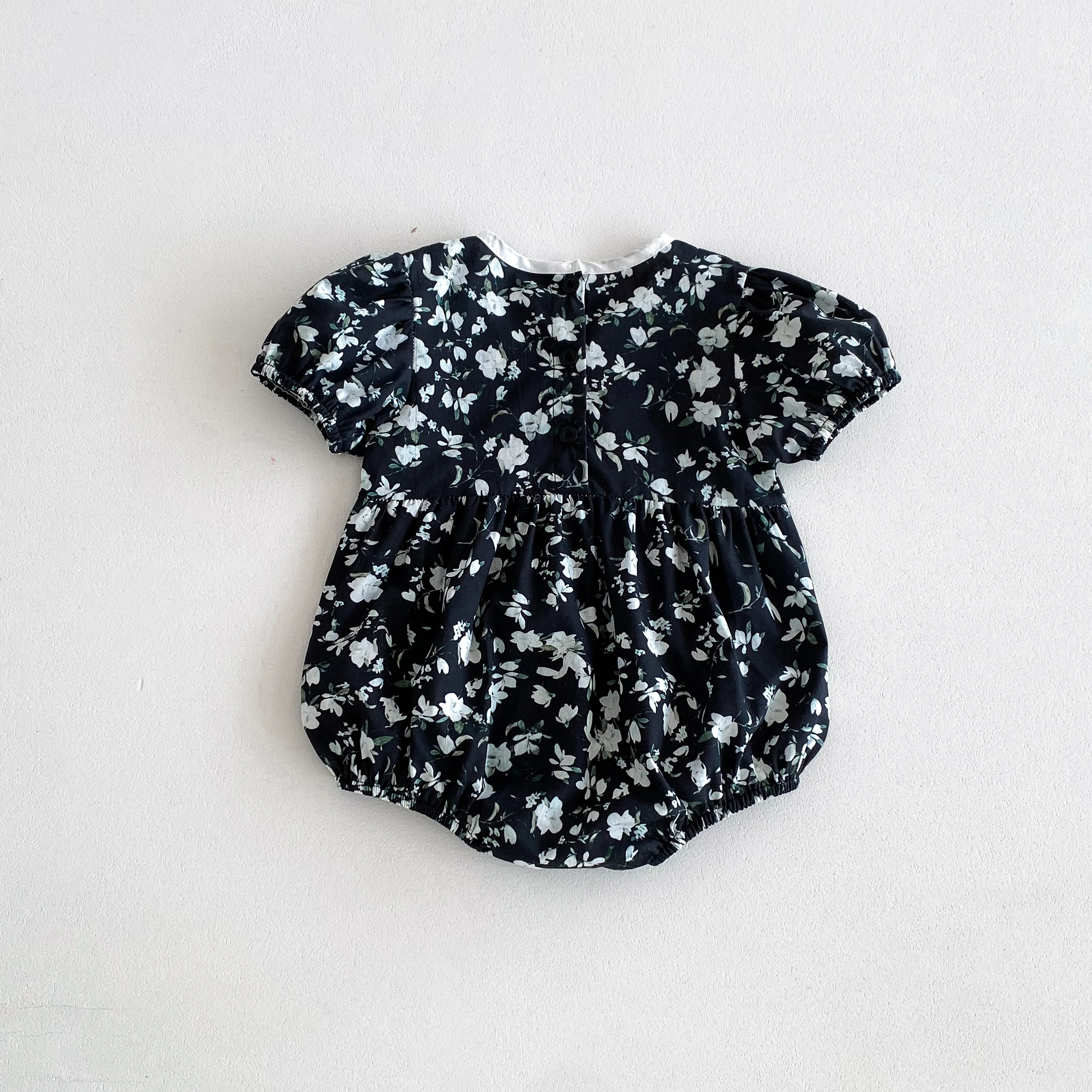 Sweet Baby Floral Print Jumpsuit, Summer Thin Style for Girls, Super Cute Baby Girl's Trendy and Fashionable Jumpsuit