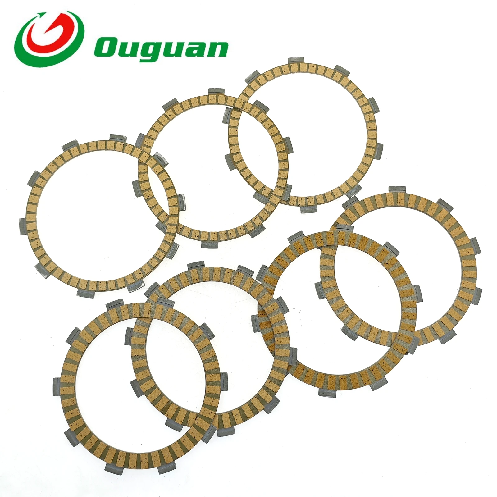 

ouguan for Shineray 400 XY400 XY 400 XinYuan 400 400CC Motorcycle Sliding Clutch Paper Based Friction Disc Plates