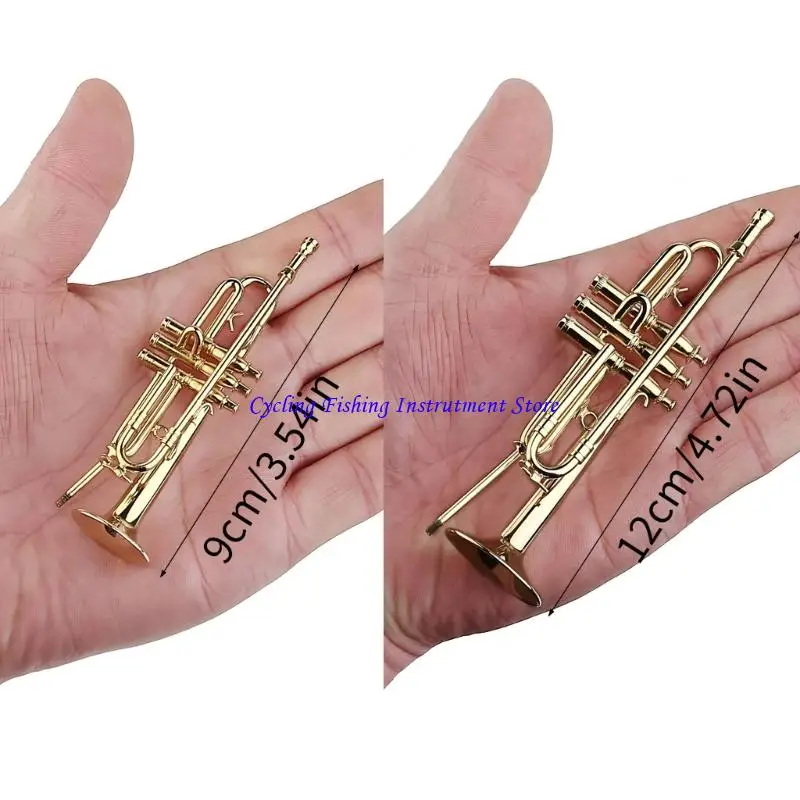 G92F Handcrafted Saxophone Brass Gold Plated Musical Instrument Decoration With Protective Case For Music Lover