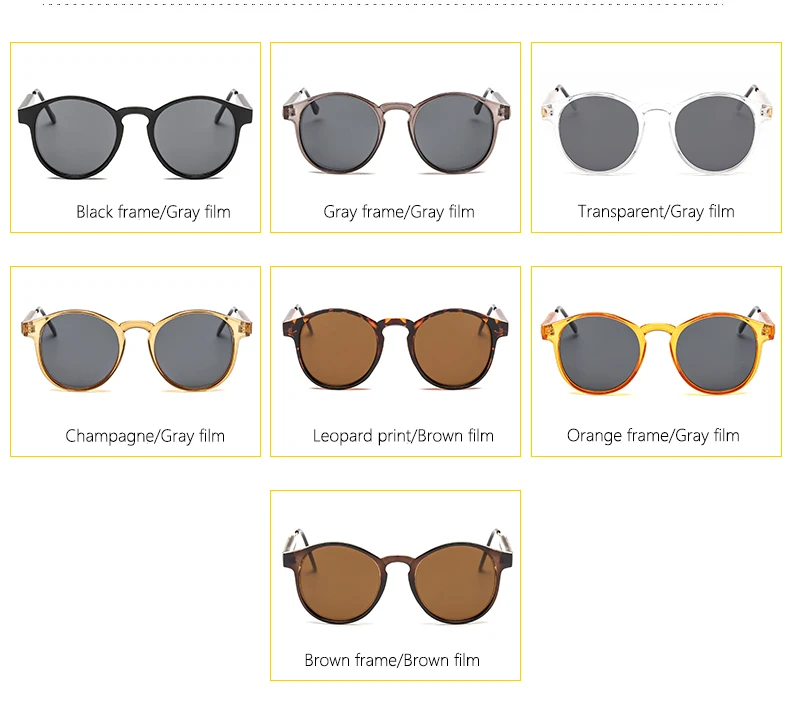 Neue trendige Retro-Sonnenbrille mit Textur, runder Rahmen, modische Sonnenbrille 3185 – Detail 5