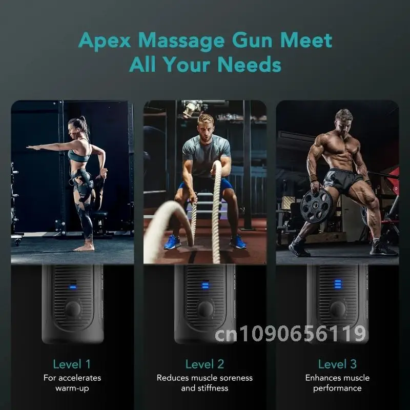 OPOVE Apex Massage Gun Professional Fascia Gun for Athletes Workout Pain Relief Recovery Relaxation Fitness Therapist Choice