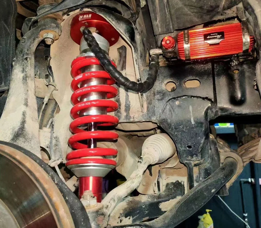 For NISSAN Navara D23 D40 NP300 Coil Spring Nitrogen Gas Adjustable 4x4 Shock Absorber Off Road Suspension 2 Inches Lift Kit