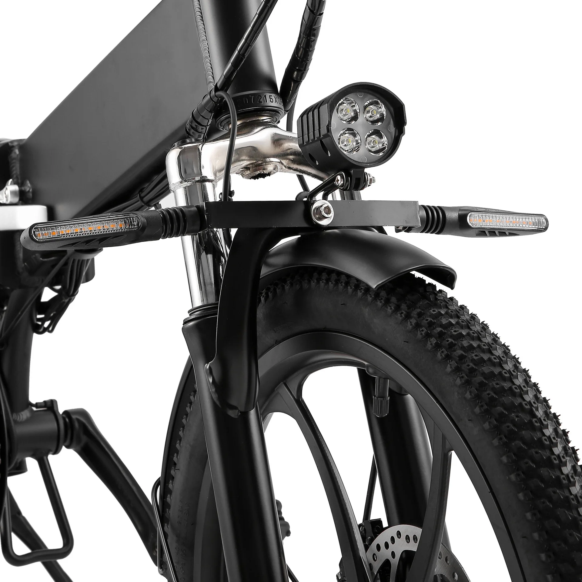 Bicicleta Eléctrica Plegable de 20 Pulgadas, 7 Velocidades, 25 km/h de Velocidad Máxima, Batería de Litio de 10.4AH, Diseñada para Servicios de Transporte