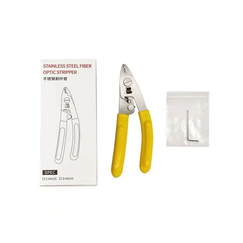 

Клещи для зачистки оптического волокна из нержавеющей стали с 3 отверстиями CFS-2 CFS-3 (тип Miller) для снятия буферного покрытия оптического волокна 125 мкм и 250 мкм